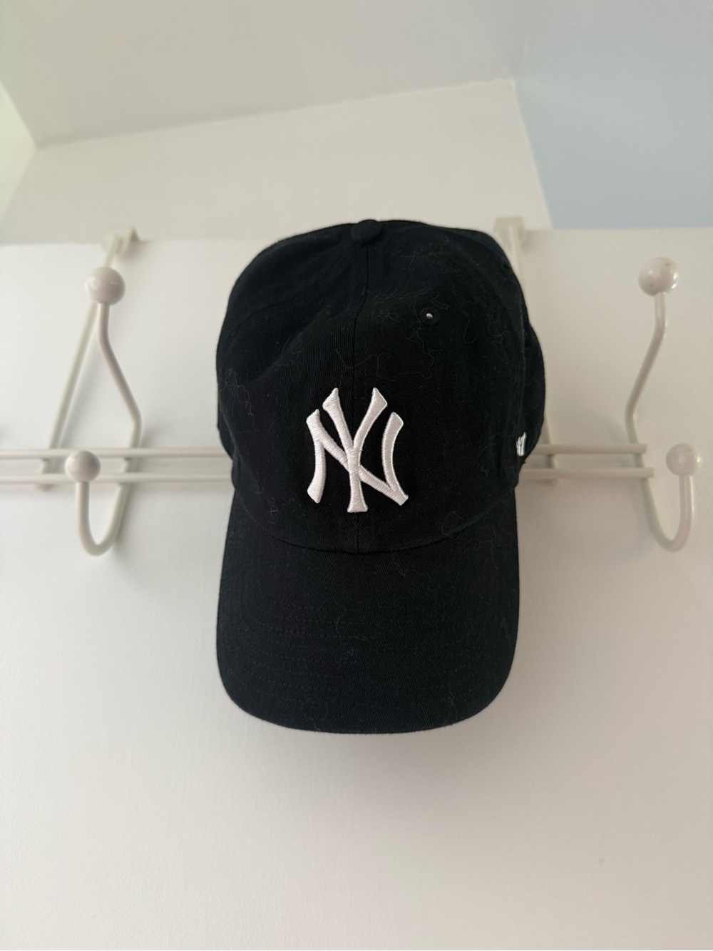 47 brand Black Yankees Cap with White Logo